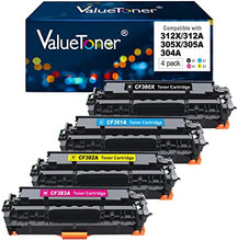 Valuetoner Remanufactured Toner Cartridge Replacement for HP 312X 312A 305A 305X for Laserjet Pro 400 Color M451dn M451dw M451nw M475dn M475dw MFP M476nw M476dn M476dw (Black,Cyan,Magenta,Yellow)
