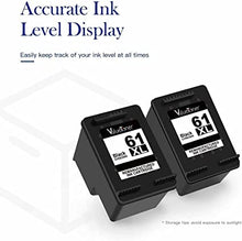 Valuetoner Remanufactured Ink Cartridge Replacement for HP 61XL 61 XL High Yield for Envy 4500 5530, Deskjet 2540 1056 1510 1000 1010, Officejet 4630 2620 4635 Printer (2 Black)