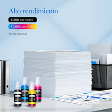 Valuetoner para Brother Kit de Tintas BTD60BK BT5001Y BT5001M BT5001C Impresora Compatibles HL-T4000DW DCP-T310 DCP-T510W DCP-T710W MFC-T810W MFC-T910DW MFC-T4500DW (4 Unidades)