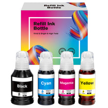 Valuetoner Remanufactured Ink Bottle Combo Pack for Refill Bottles for Printer Pro ET-5150, ET-5170, ET-5180, ET-5800, ET-5850, ET-5880, ET-16600, ET-16650, 4 Pack