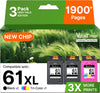 61XL Ink Cartridges Replacement 3-Pack for HP Ink 61 XL Ink Cartridges