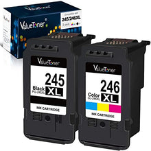 Valuetoner Remanufactured Ink Cartridge Replacement for Canon Pg-245Xl Cl-246Xl PG-243 CL-244 to use with Pixma MX492 MX490 MG2420 MG2520 MG2522 MG2920 MG2922 MG3022 MG3029 (2-Pack)