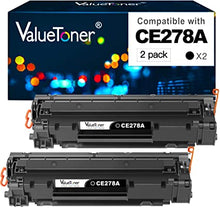 Valuetoner Compatible Toner Cartridge Replacement for HP 78A CE278A for Laserjet Pro M1536dnf, P1606, P1606dn, P1566, P1560, M1536 MFP Printer (Black, 2 Pack)