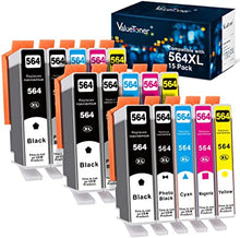 Valuetoner Compatible Ink Cartridge Replacement for HP 564XL 564 XL for Photosmart 5510 5520 6520 7510 7520 Premium C309A C410A Officejet 4620 Deskjet 3520 3522 Printer (3B,3PBK,3C,3M,3Y,15-Pack)