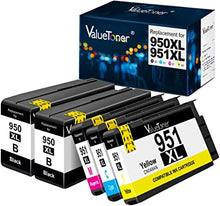 Valuetoner Compatible Ink Cartridge Replacement for HP 950XL 951XL 950 XL 951 XL for Officejet Pro 8100 8600 8610 8615 8620 8625 8630 8640 251dw High Yield (Black/Cyan/ Magenta/Yellow,5 Pack)