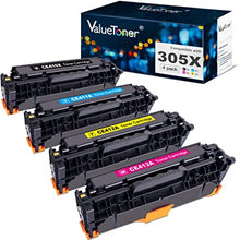 Valuetoner Remanufactured Toner Cartridge Replacement for HP 305A 305X CE410A CE410X CE411A CE412A CE413A for Laserjet Pro 400 M451dn M451nw M475dn M475dw M451dw M375nw (Black, Cyan, Magenta, Yellow)