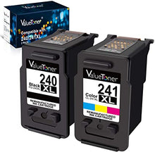 Valuetoner Remanufactured Ink Cartridge Replacement for Canon 240XL 241XL PG-240 XL CL-241 XL 5206B005 5206B001 for Pixma TS5120 MG3620 MG3520 MX432 MX532 MX512 High Yield (1 Black, 1 Color, 2 Pack)