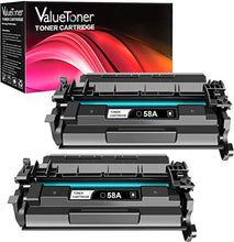 Valuetoner Compatible Toner Cartridge Replacement for HP 58A CF258A CF258X 58X for Laserjet Pro M404n M404dn MFP M428fdw M428fdn M428dw M404dw M404 M428 Printer (2 Black, No Chip)