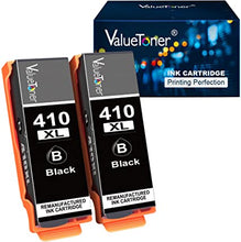 Valuetoner Remanufactured Ink Cartridge Replacement for Epson 410XL 410 XL T410XL High Yield to use with Expression XP-7100 XP-530 XP-630 XP640 XP-830 XP635 Printer (2-Black)