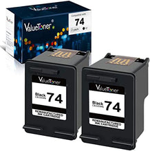 Valuetoner Remanufactured Ink Cartridge Replacement For HP 74 CZ069FN CB335WN (2 Black) 2 Pack