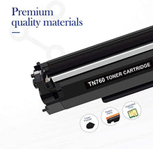 Valuetoner Compatible Toner Cartridge Replacement for Brother TN760 TN-760 TN730 TN-730 High Yield for HL-L2350DW DCP-L2550DW HL-L2395DW Hl-L2390DW HL-L2370DW Printer (4 Black)