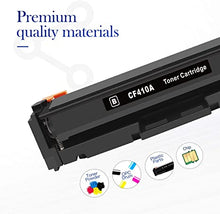 Valuetoner Compatible Toner Cartridge Replacement for HP 410A CF410A CF411A CF412A CF413A to use with Color Laserjet Pro MFP-M477fdw-M477fdn M477fnw-M452dn-M452nw M452dw M477 M452 Printer (4-Pack)