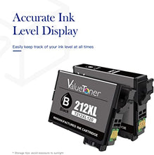 Valuetoner Remanufactured Replacement 212 T212XL 212XL Ink Cartridge for Epson Printer Used to Expression XP 4105 XP 4100, Workforce WF 2830 WF 2850 Printer (Black, 2-Pack)