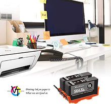 Valuetoner Remanufactured Ink Cartridge Replacement for HP 564XL 564 XL CN684WN for Officejet 4620, Photosmart 7510 5520 5515 5510 B8550, Premium C410 C309A, Deskjet 3520 3522 (Black, 2 Pack)