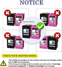 Valuetoner 61XL Ink Cartridges Replacement for HP 61 Ink Cartridge Combo Pack 61XL Works with HP Envy 4500 4502 5530 Deskjet 2540 3510 OfficeJet 4630 Printer (1 Black, 1 Tri-Color, 2-Pack)