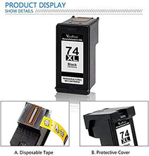 Valuetoner Remanufactured Ink Cartridge Replacement for HP 74XL & 75XL High Yield CB336WN CB338WN (2 Black, 2 Tri-Color) 4 Pack