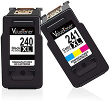 Valuetoner Remanufactured Ink Cartridge Replacement for Canon 240XL 241XL PG-240 XL CL-241 XL 5206B005 5206B001 for Pixma TS5120 MG3620 MG3520 MX432 MX532 MX512 High Yield (1 Black, 1 Color, 2 Pack)
