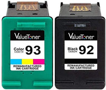 Valuetoner Remanufactured Ink Cartridges Replacement for HP 92 & 93 C9513FN C9362WN C9361WN for Photosmart 7850 C3150 C3180, Deskjet 5440 5420, PSC 1510 2525 Printer (1 Black, 1 Tri-Color, 2 Pack)