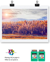 Valuetoner Remanufactured Ink Cartridge Replacement for HP 97 C9349FN C9363WN (2 Tri-Color) 2 Pack