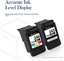 Valuetoner Remanufactured Ink Cartridge Replacement for Canon Pg-245Xl Cl-246Xl PG-243 CL-244 to use with Pixma MX492 MX490 MG2420 MG2520 MG2522 MG2920 MG2922 MG3022 MG3029 (2-Pack)