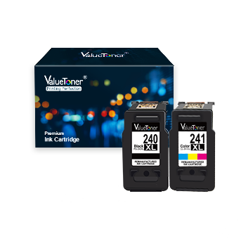 Valuetoner Remanufactured Ink Cartridge Replacement for Canon 240XL 241XL PG-240 XL CL-241 XL 5206B005 5206B001 for Pixma TS5120 MG3620 MG3520 MX432 MX532 MX512 High Yield (1 Black, 1 Color, 2 Pack)