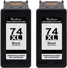 Valuetoner Remanufactured Ink Cartridge Replacement for HP 74XL & 75XL High Yield CB336WN CB338WN (2 Black, 2 Tri-Color) 4 Pack