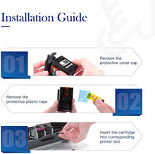 Valuetoner Remanufactured Ink Cartridge Replacement for HP 62 XL 62XL Used in Envy 5540 5640 5660 7644 7645 OfficeJet 5740 8040 200 250 Series Printer ( 2 Black )