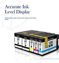 Valuetoner Compatible Ink Cartridge Replacement for Canon PGI-1200XL PGI-1200 XL 1200XL Maxify MB2320 MB2020 MB2350 MB2050 MB2120 MB2720 Inkjet Printer (2 Black, 1 Cyan, 1 Magenta, 1 Yellow, 5 Pack)