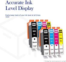 Valuetoner Compatible Ink Cartridge Replacement for HP 564XL 564 XL for Photosmart 5510 5514 7520 Premium B209 B210 Officejet 4610 4622 Deskjet 3070A Printer (Black Cyan Magenta Yellow,8-Pack)