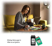 Valuetoner Remanufactured Ink Cartridge Replacement for HP 96 & 97 C8767WN C9363WN (3 Black, 2 Tri-Color) 5 Pack
