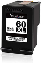 Valuetoner Remanufactured Ink Cartridge Replacement for HP 60XL 60 XL High Yield D8J61BN CC641WN CC644WN (1 Black, 1 Tri-Color) 2 Pack for Photosmart C4680 D110, Deskjet D2680 F2430 F4210 Printer
