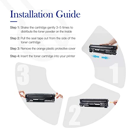 TONER ORIGINALE HP CF283A PER HP LASERJET PRO HP MFP M125 M126 M127 M128 Cf 283 1500 Pagine - Foto 2