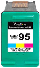 Valuetoner Remanufactured Ink Cartridges Replacement for HP 94 & 95 C9354BN C8765WN C8766WN for Officejet 150 100 H470 9800 7310 7210, Deskjet 460, PSC 1610 2355, 2 Pack (1 Black, 1 Tri-Color)