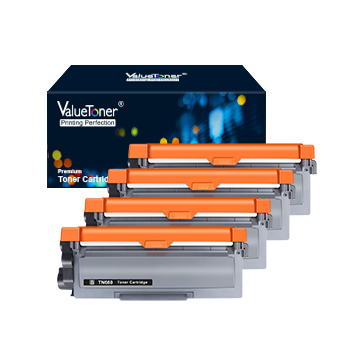 Valuetoner Compatible Toner Cartridge Replacement for Brother TN660 TN-660 TN630 TN-630 High Yield to use with HL-L2300D HL-L2320D HL-L2340DW HL-L2360DW MFC-L2720DW MFC-L2740DW DCP-L2540DW (4 Pack)