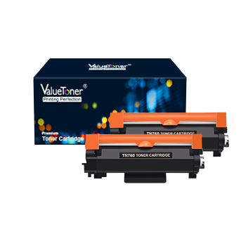 Valuetoner TN760 TN-760 Compatible Toner Cartridge Replacement for Brother TN760 TN-760 TN730 TN-730 High Yield for HL-L2350DW DCP-L2550DW HL-L2395DW Hl-L2390DW HL-L2370DW Printer (2 Black)