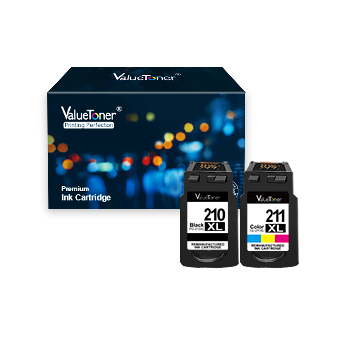 Valuetoner Remanufactured Ink Cartridge Replacement for Canon PG-210XL CL-211XL to use with PIXMA IP2702 IP2700 MP230 MP240 MP250 MP270 MP280 MP480 MP490 MP495 MP499 MX320 MX330 MX340(1 Black,1 Color)