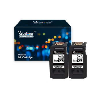 Valuetoner Remanufactured Ink Cartridge Replacement for Canon PG-240XL 240 XL for TS5120 Pixma MG3620 MX532 MG2120 MG2220 MG3120 MG3122 MG3220 MG3222 MG3520 MX432 MX452 MX512 High Yield (2 Black)