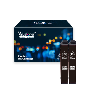 Valuetoner Remanufactured Replacement 212 T212XL 212XL Ink Cartridge for Epson Printer Used to Expression XP 4105 XP 4100, Workforce WF 2830 WF 2850 Printer (Black, 2-Pack)