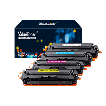 Valuetoner Compatible Toner Cartridge Replacement for HP 202X 202A CF500X CF500A Used with Laserjet Pro MFP M281fdw M254dw M281cdw M281dw Printer (1 Black, 1 Cyan, 1 Magenta, 1 Yellow, 4-Pack)