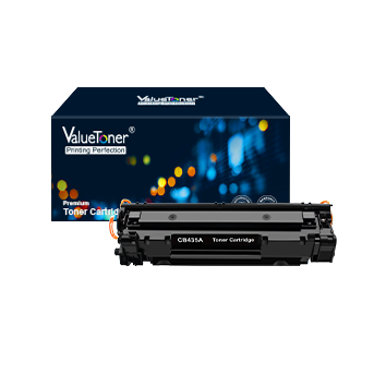 ValueToner Compatible Toner Cartridge Replacement for Hewlett Packard CB435A (HP 35A) 2 Black Toners Compatible With LaserJet P1002, LaserJet P1003, LaserJet P1004, LaserJet P1005, LaserJet P1006, LaserJet P1009 Printer