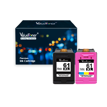 Valuetoner Remanufactured Ink Cartridges Replacement for HP 61XL 61 XL to use with Envy 4500 Deskjet 1000 1056 1510 1512 1010 1055 OfficeJet 4630 Printer (1 Black, 1 Tri-Color, 2-Pack)