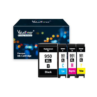Valuetoner Remanufactured Ink Cartridge Replacement for HP 950XL 951XL 950 XL 951 XL for Officejet Pro 8100 8600 8610 8615 8620 8630 8660 251dw High Yield (1 Black,1 Cyan,1 Magenta,1 Yellow)
