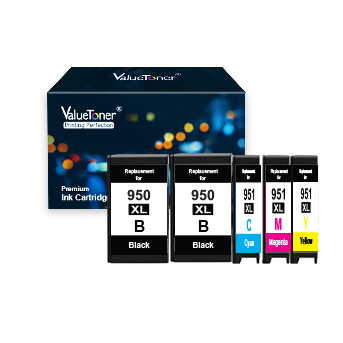 Valuetoner Compatible Ink Cartridge Replacement for HP 950XL 951XL 950 XL 951 XL for Officejet Pro 8100 8600 8610 8615 8620 8625 8630 8640 251dw High Yield (Black/Cyan/ Magenta/Yellow,5 Pack)