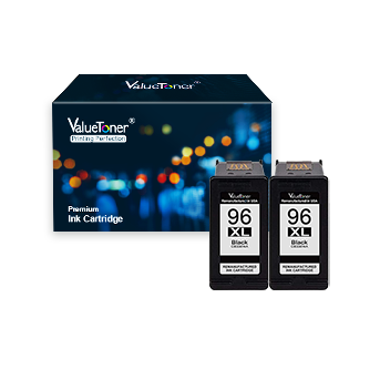 Valuetoner Remanufactured Ink Cartridge Replacement for HP 96 C9348FN C8767WN (2 Black) 2 Pack