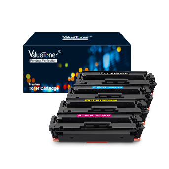 Valuetoner Compatible Toner Cartridge Replacement for HP 410A CF410A CF411A CF412A CF413A to use with Color Laserjet Pro MFP-M477fdw-M477fdn M477fnw-M452dn-M452nw M452dw M477 M452 Printer (4-Pack)